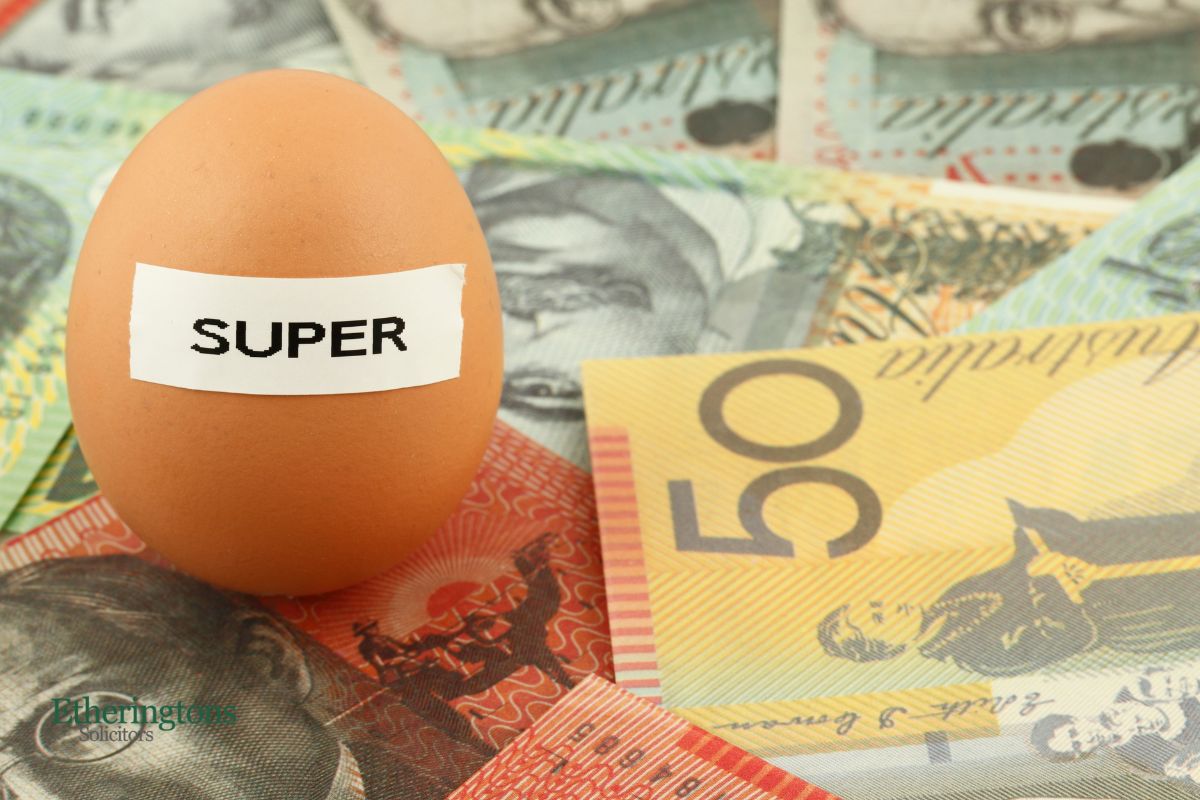 Superannuation Guarantee Increase: Image of Australian money and an egg that has a sticker with Super written on it.