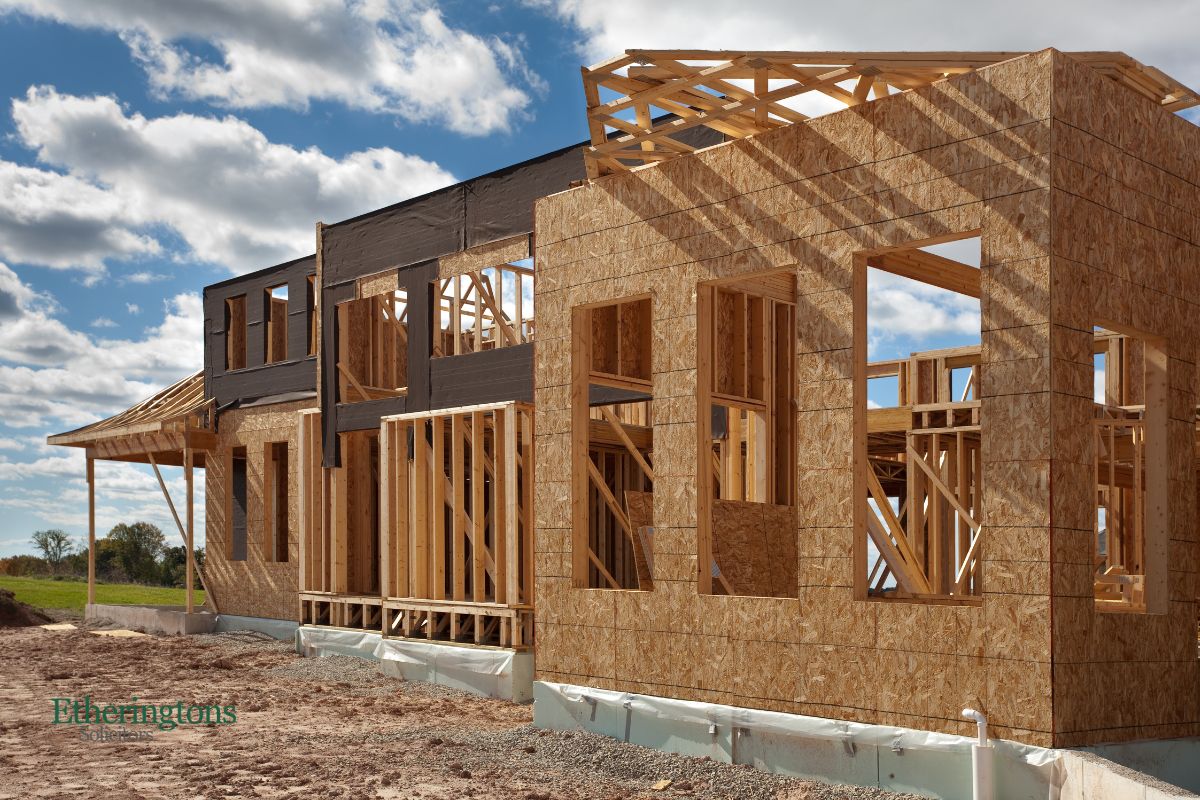 Large home being built - Blog: Residential Construction Contracts